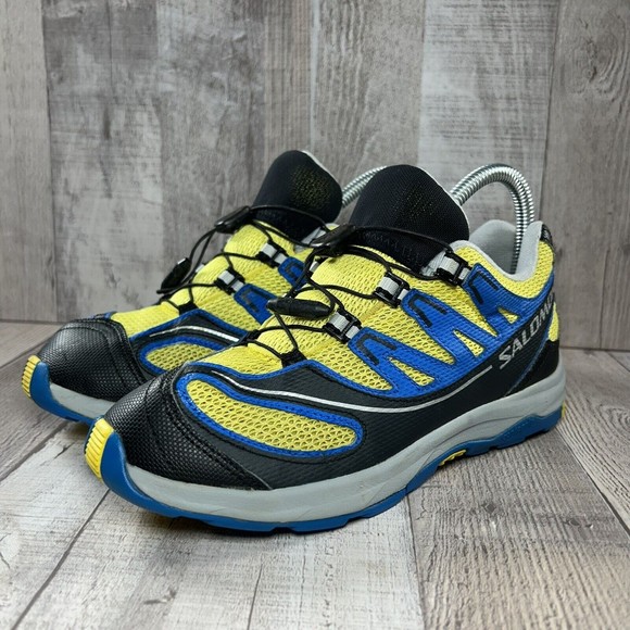 Salomon XA Pro Trail Hiking Running Shoes Blue Yellow Size M5 I W6.5 159817 - Picture 1 of 11